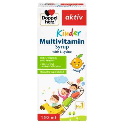 Doppelherz aktiv KINDER Multivitamin Syrup Преден поглед
