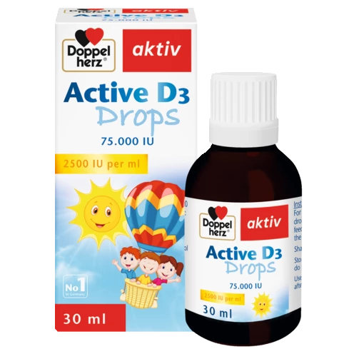 Doppelherz aktiv Active D3 drops front view