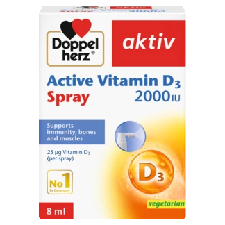 Doppelherz aktiv Active Vitamin D3 2000IU front view