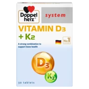 Doppelherz system VITAMIN D3 + K2 front view