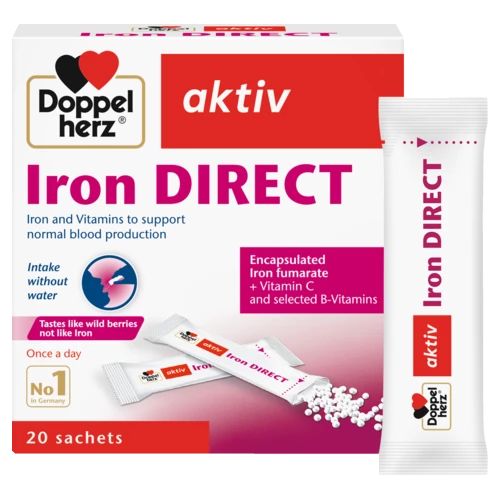 Doppelherz aktiv Iron DIRECT front view