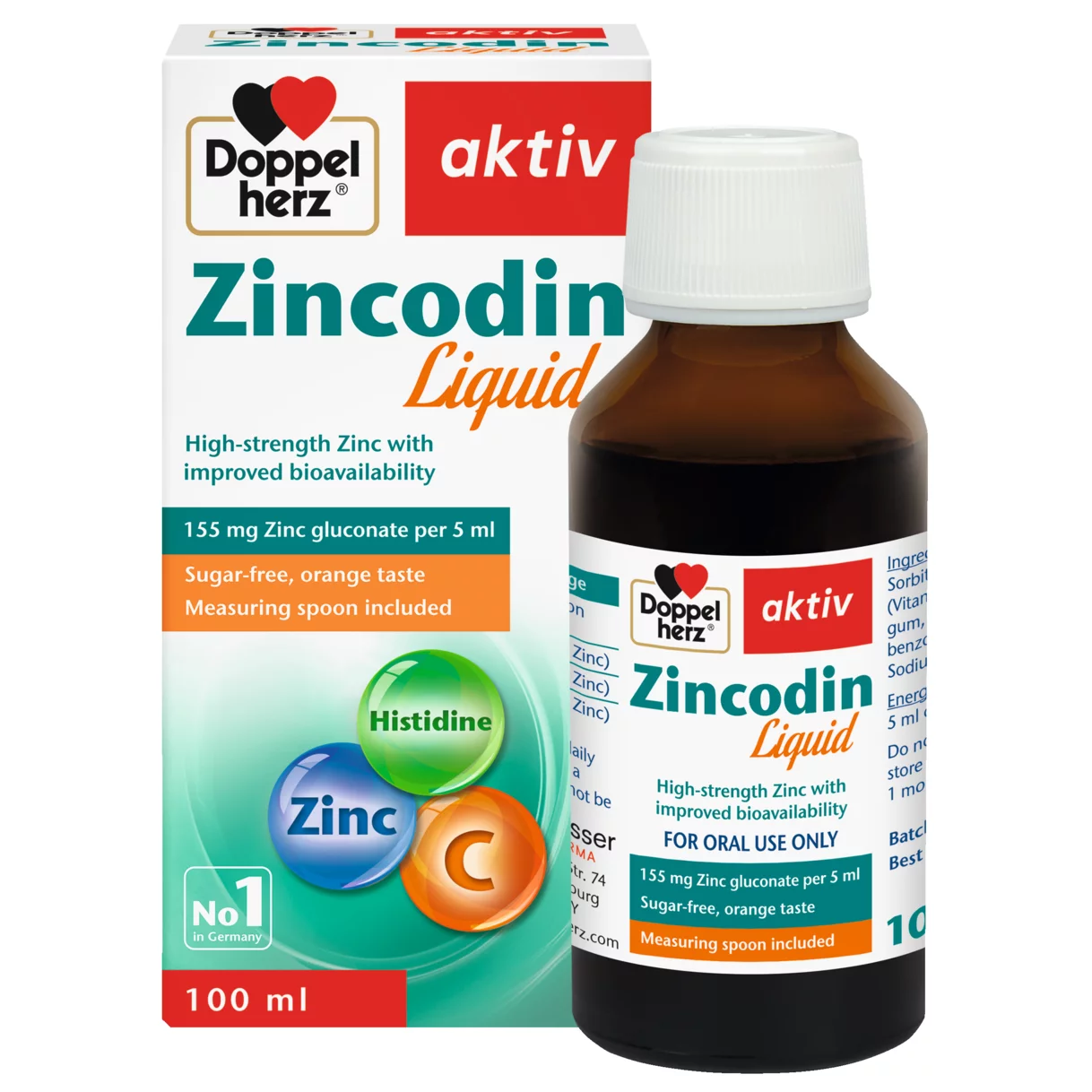 Doppelherz aktiv Zincodin Liquid front view