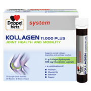 Illustration of the product packaging Doppelherz system KOLLAGEN 11.000 PLUS front view