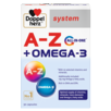 Illustration of the product packaging Doppelherz system A-Z + Omega-3  front view