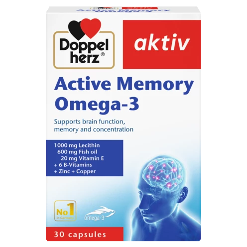 Doppelherz aktiv Active Memory Omega-3 front view