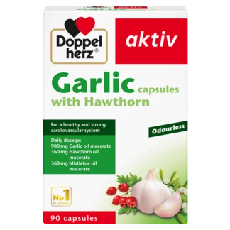 Doppelherz aktiv Garlic capsules front view