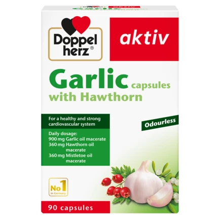 Doppelherz aktiv Garlic capsules front view