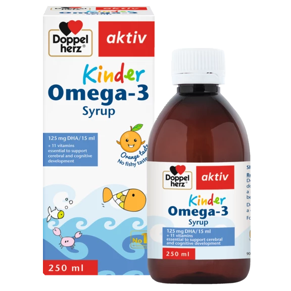 Doppelherz aktiv Omega-3 Syrup front view