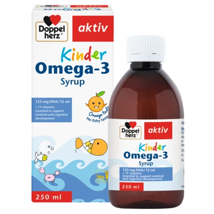 Doppelherz aktiv Omega-3 Syrup front view
